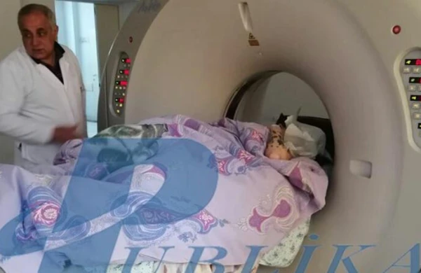 Bakıda özünü binadan atan feminist qızın xəstəxanadan görüntüləri - FOTO