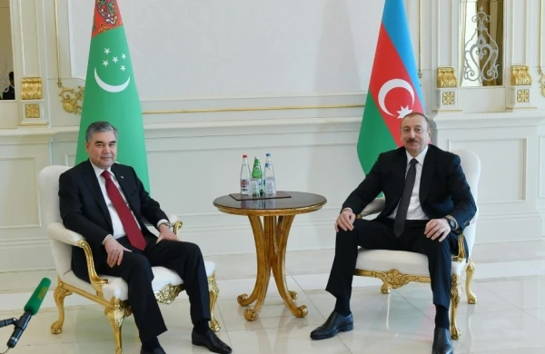 İlham Əliyevin Qurbanqulu Berdiməhəmmədov ilə təkbətək görüşü olub