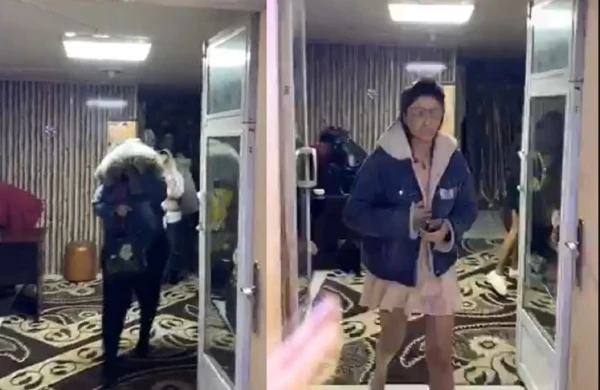 Bakıda masaj salonunda biabırçılıq - qızları maşına mindirib apardılar - VİDEO