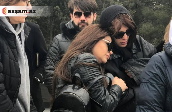 Rafael Dadaşovun dəfnində dəhşətli anlar: Qızı qışqırıb fəryad qopardı +VİDEO