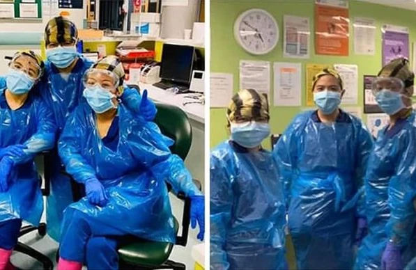 Zibil paketi geyinən tibb bacıları koronavirusa yoluxdular