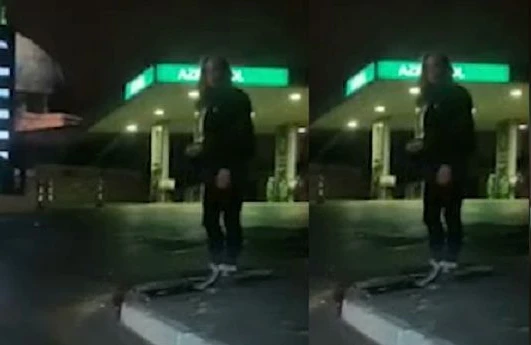 Bakıda fahişə Ata Abdullayevə hücum etdi: "Arvadını gətir..." (18+VİDEO)