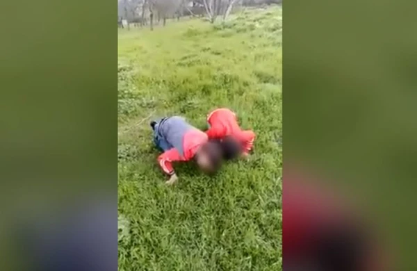 Övladını "otlamağa" məcbur edərək videoya çəkən ata həbs edilib - RƏSMİ