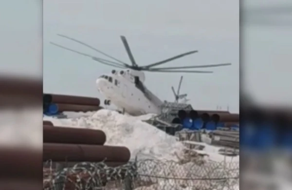 Момент жёсткой посадки Ми-26 в ЯНАО попал на видео