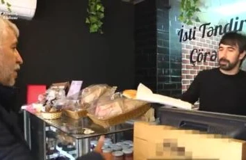 Bakıda  bu  mağazada  pulsuz  çörək  verilir  +VİDEO