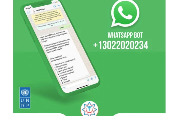 Vətəndaşları COVID-19 haqda ən son məlumatlarla təmin edəcək "WhatsApp" botunu istifadəyə verildi