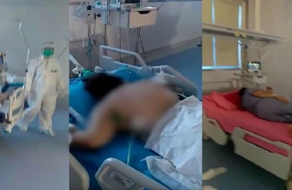 Azərbaycanda koronavirus  xəstələrinin şok videosu yayıldı: Üzü aşağı...