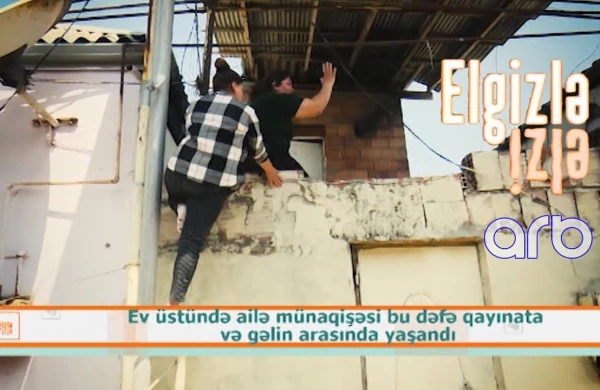 Qadınlar hasardan aşıb həyətə girdi: Gəlinlə baldız qırğına çıxdı  —  ŞOK VİDEO