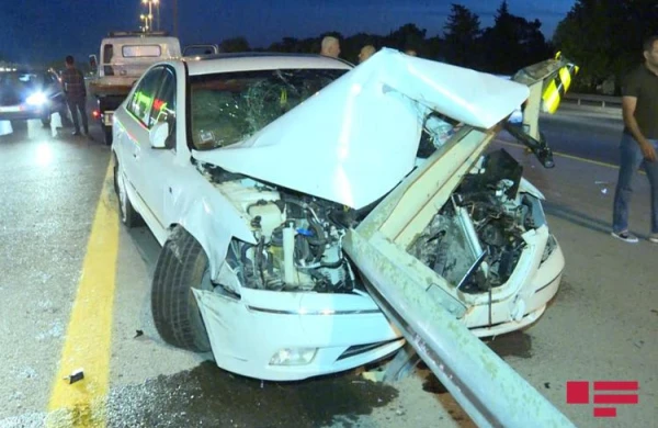 Bakıda dəhşətli qəzadan video yayıldı