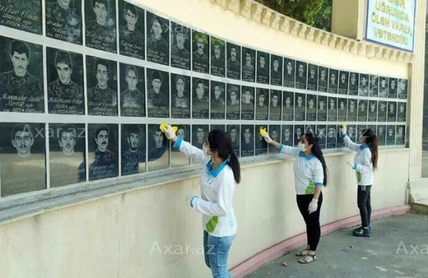 Göyçayda karantin günü gənclərdən MARAQLI AKSİYA - FOTO