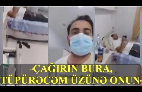 Bakıda koronaviruslu xəstənin ŞOK VİDEOSU: "İnsanlar boğulur,dəhlizdə ölür"
