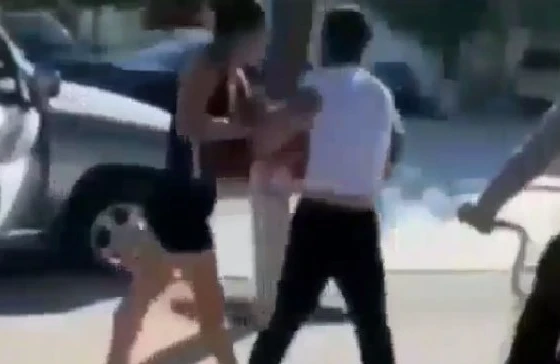 Bakıda küçədə qızla oğlanın şok videosu yayıldı