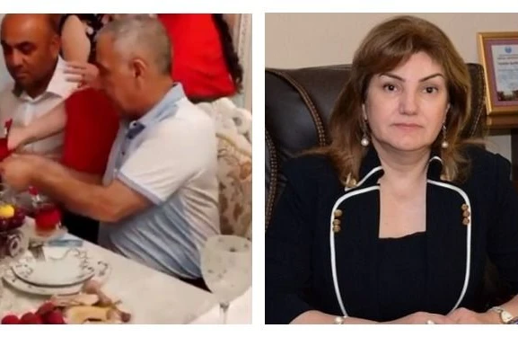 Yüksək vəzifəli şəxsin qızın nişanından VİDEO yayıldı...