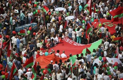 Minskdə yenidən aksiyalar başlayıb - Fotolar