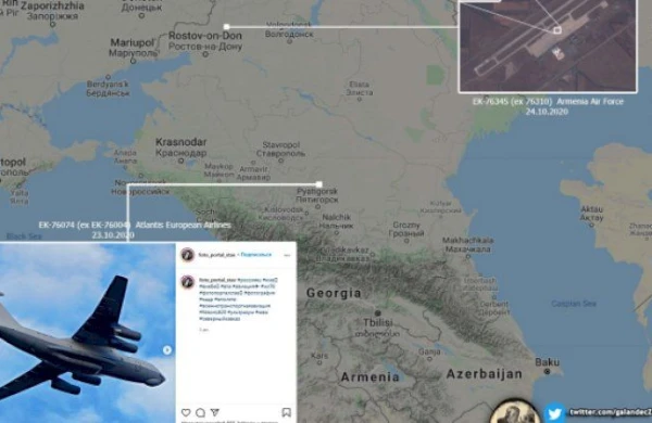Ermənistan təyyarələri Rusiyadan bir ucdan silah daşıyır
