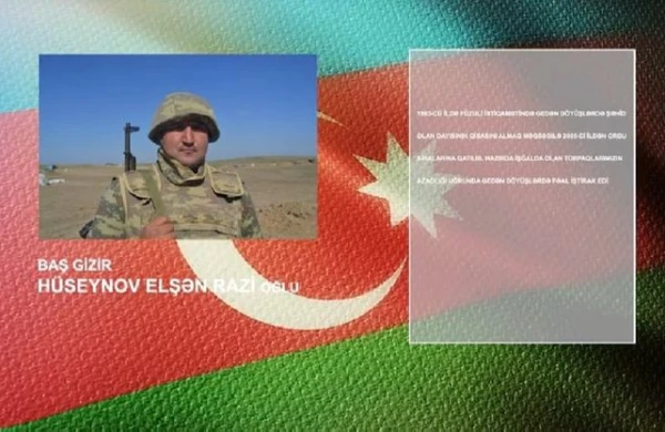 Şəhid dayısının qisasını almaq üçün orduya yazılan qəhrəmanımızı tanıyaq