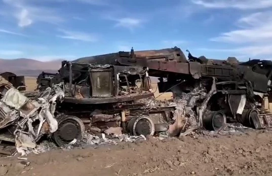 Azərbaycan Ordusunun məhv etdiyi “Elbrus” raket qurğusu — VİDEO