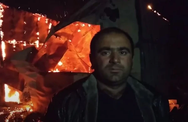 Ağdamdan son dəqiqə videosu: Düşmən görün nə edir