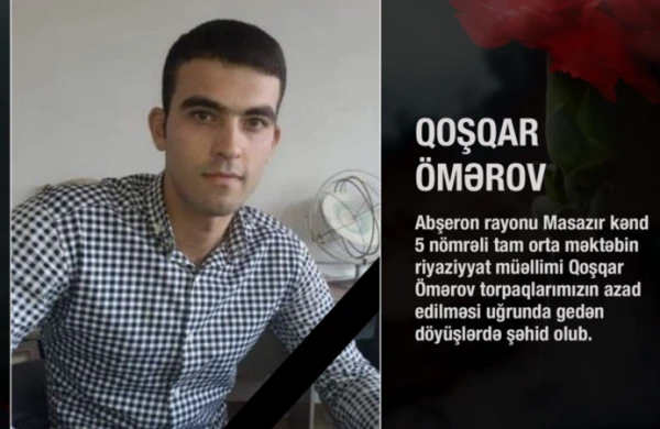 Qarabağın azadlığı uğrunda şəhid olan müəllim
