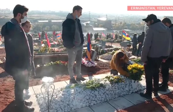 Erməni əsgərlərin basdırıldığı məzarlıqdan ŞOK Video