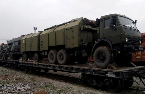 Rus sülhməramlıları Bakıdan keçdi - VİDEO