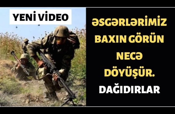 Şuşa döyüşlərindən şok kadrlar: Əsgərimiz üzbəüz döyüşdə  ermənini qumbara ilə partlatdı
