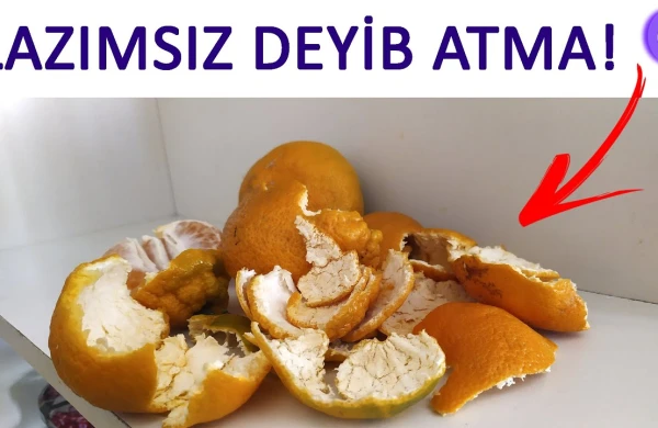 Mandarini yedikdən sonra qabığlarını heçvaxt atmayın - video