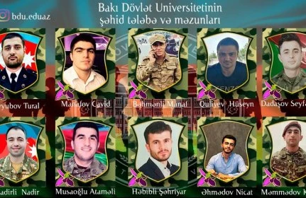 BDU-nun şəhid olan məzun və tələbələrinin adları açıqlandı