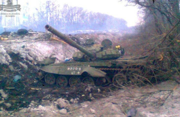 Meşəlik ərazidə hücuma hazırlaşan rus tanklarının vurulma anı