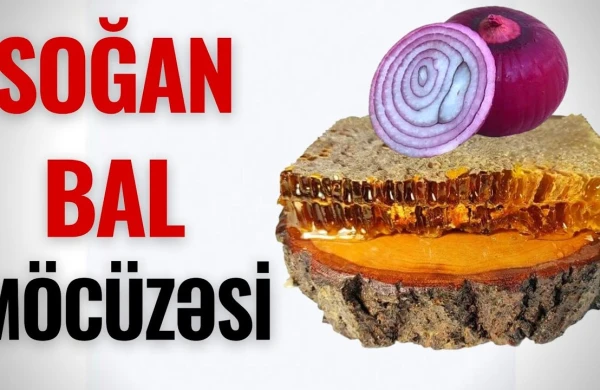 Soğanın üstünə Bal Töküb 1 GECƏ GÖZLƏYİN! - Daha sonra yeyin: Görün nəyə dərman imiş