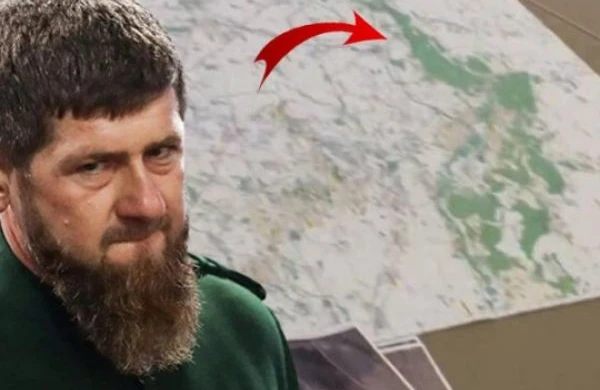 Kadırov səhvən xəritədə rus əsgərlərinin mövqelərini göstərdi