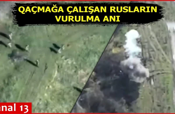 Gizlənməyə çalışan rusların VURULMA ANI: yaralıları sürüyərək apardılar- Real döyüş kadrları