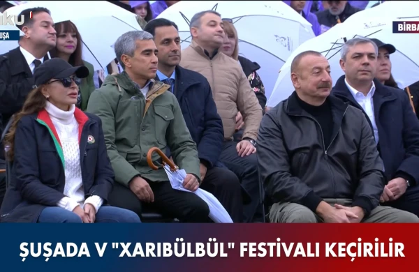 İlham Əliyev və Mehriban Əliyeva Şuşada “Xarıbülbül” Festivalında - CANLI YAYIM