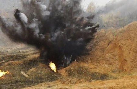Erməni hərbçi özlərinin basdırdığı minaya düşdü