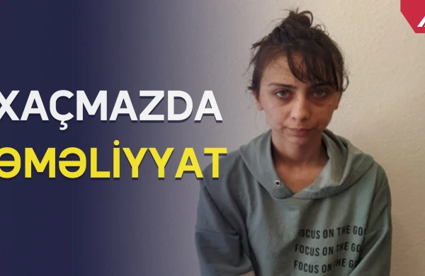 Polis qadını iş başında tutdu: Görün nə edirmiş +VİDEO