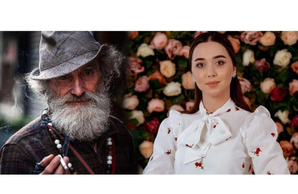 Nigar 83 yaşlı rəssamla bir arada - VİDEO