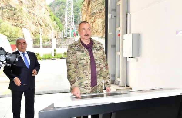 Prezident “Kəlbəcər-1” kiçik SES-in açılışında iştirak edib