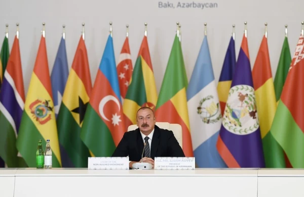 Начала работу Бакинская конференция Парламентской сети Движения неприсоединения, в конференции принял участие Ильхам Алиев