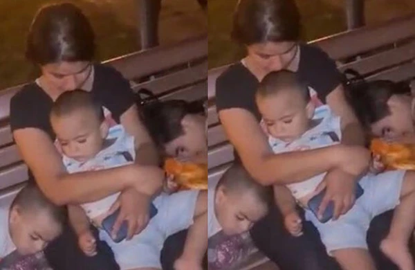 Sumqayıtda 4 uşaqla parkda gecələyən ana danışdı