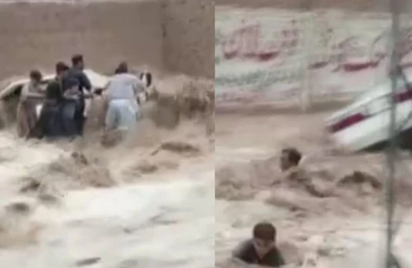 Pakistandan qorxunc görüntülər: Küçələrdə insanları sel aparır - VİDEO
