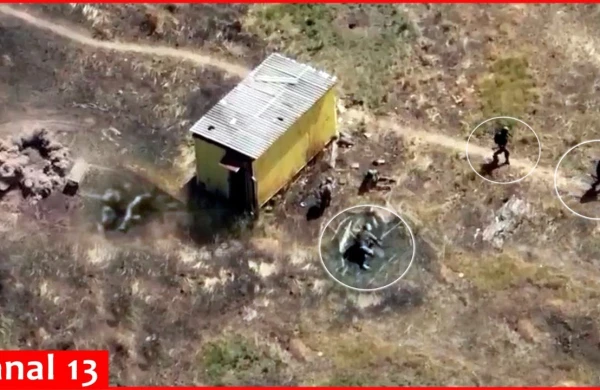 Sığınacaqları vurulan ruslar yaralıları ataraq qaçmağa başladılar - VİDEO
