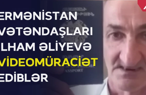 Ermənilər Azərbaycan Prezidentinə müraciət etdi: Görün nə istəyirlər +VİDEO