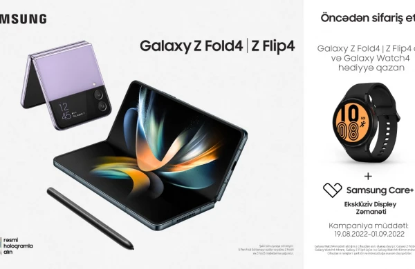 Galaxy Z Fold4 və Galaxy Z Flip4 öncədən sifariş et!