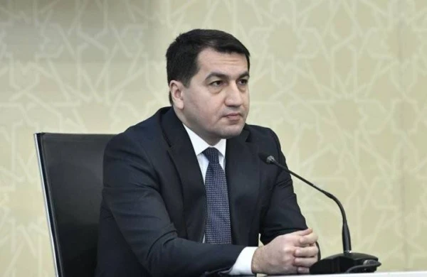 Hikmət Hacıyev Baydenin köməkçisi ilə görüşdü