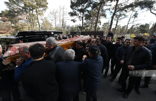 Fazil Məmmədovun dəfninə görün kimlər gəldi - FOTOLAR