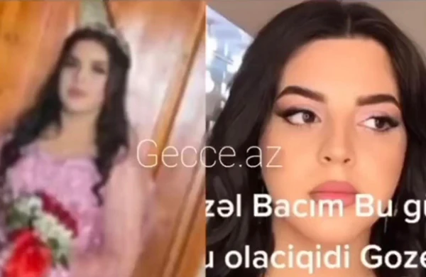 Toyu  günü ölən qızın düşdüyü qəzadan ŞOK VİDEO