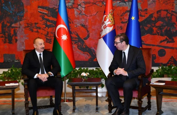 Belqradda Azərbaycan və Serbiya prezidentlərinin təkbətək görüşü olub - FOTO