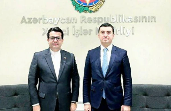 İran səfiri Azərbaycan XİN-in sözçüsü ilə görüşüb