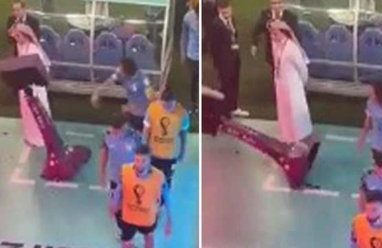 Futbolçudan şok hərəkət:Var gücü ilə vurdu - ANBAAN VİDEO