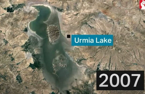 İran rejimi Urmiya gölünü belə məhv edir - VİDEO